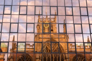 Reflection of Trintity Church, Hull