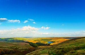 View from Holme Moss peak Yorkshire