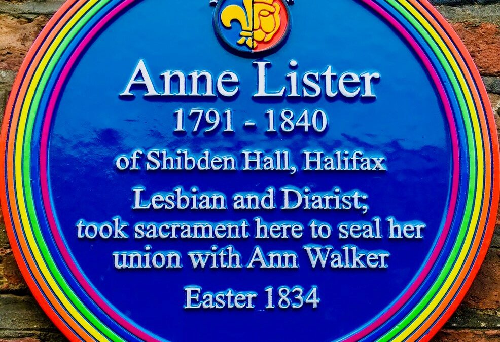 Anne Lister and Anne Walker Rainbow Blue Plaque,  Holy Trinity Church,  Goodramgate,  York